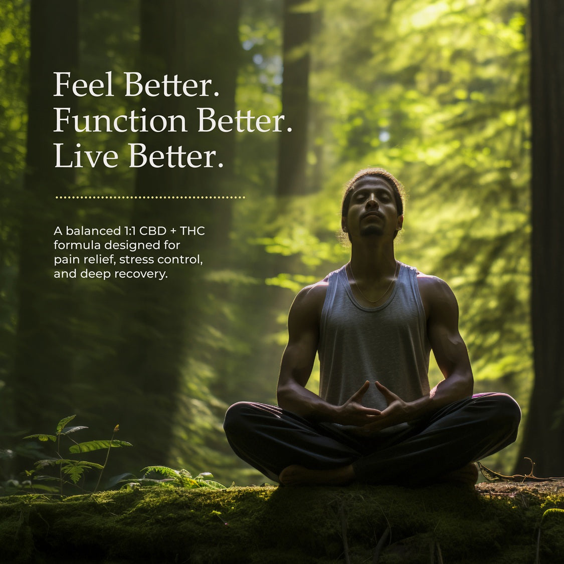 Canuva Relief 1:1 CBD:THC 5500mg: For Balanced Pain & Stress Management